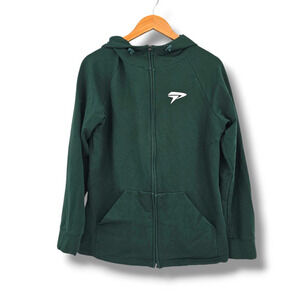 Physiq Apparel Women's‎ Gym Wear Active Full Zip Up Hoodie Green Size Large